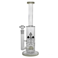 4 Chuveiros de torre Tubo de água de vidro de cachimbo para fumar (ES-GB-453)